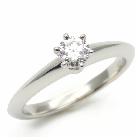 TIFFANY Silver Diamond Ring - Picture 10 of 10